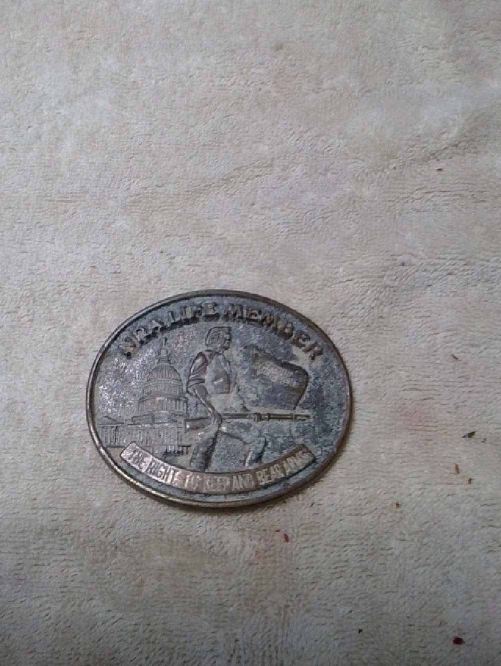 Patriotic Commemorative Coin - Silver Tone